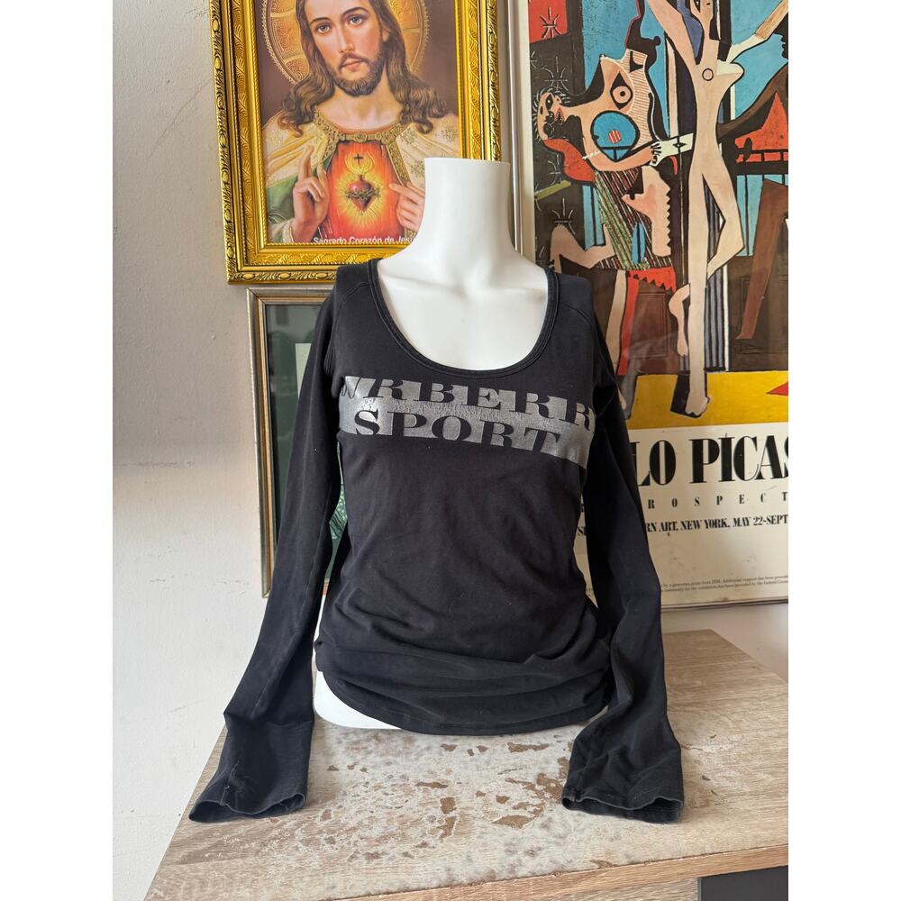 Vintage Burberry Sport Stretch Top Size Medium